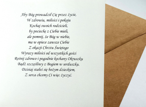 Kartka okolicznościowa Chrzest Święty 5904708795082