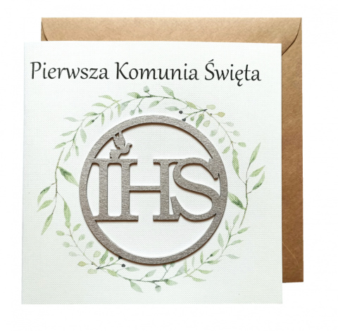 Kartka okolicznościowa Pierwsza Komunia Święta 5904365269117 Kartka okolicznościowa Pierwsza Komunia Święta 5904365269117