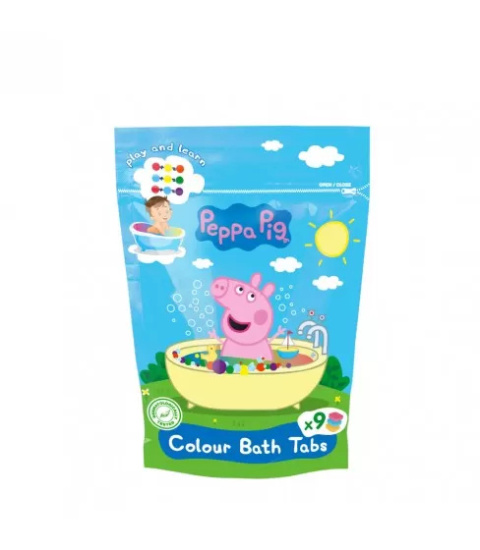 Świnka Peppa barwinki koloryzujące do kąpieli 144 g Świnka Peppa barwinki koloryzujące do kąpieli 144 g