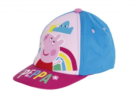 Czapeczka z daszkiem Świnka Peppa 52cm 77296 niebieska