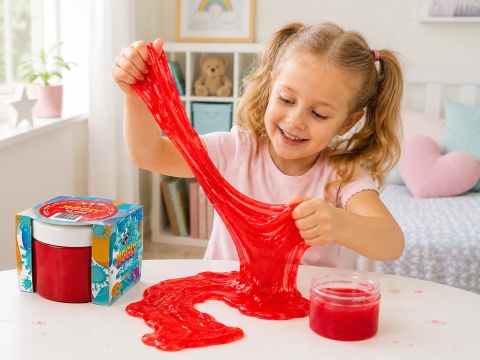 Jiggly Slime Tuban czerwony truskawka 100 g