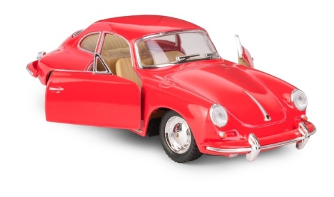 KT 5" PORSCHE 356 B CARRERA 2 RED 1:36