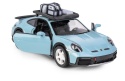 KT 5" Porsche 911 Rallye with Roof Rack/Light Blue 1:36
