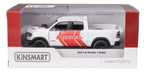 "KT 5"" 2019 Ram 1500 w/ printing/white" 1:36