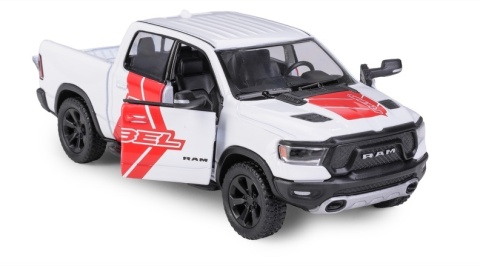 "KT 5"" 2019 Ram 1500 w/ printing/white" 1:36