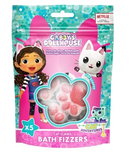 Koci domek Gabi kule musujące 5x20g róża Łapki
