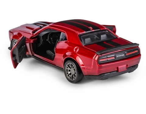 Model metalowy 2022 Dodge Challenger SRT Jailbreak MSZ czerwony pull-back