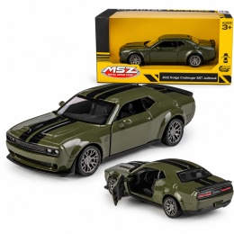 Model metalowy 2022 Dodge Challenger SRT Jailbreak MSZ zielony pull-back