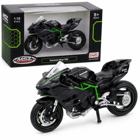 Model motocykla Kawasaki Ninja H2R MSZ 1:18 czarno-zielony