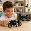 Model motocykla Kawasaki Ninja H2R MSZ 1:18 czarno-zielony