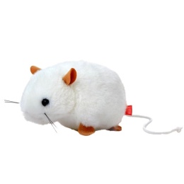 Mysz biała leżąca 13cm 13849