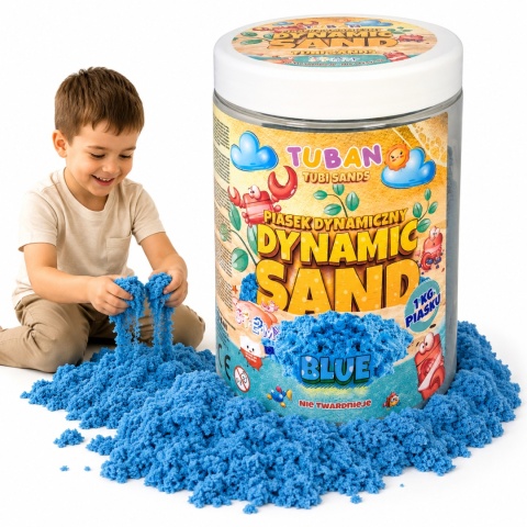 Piasek dynamiczny Tuban niebieski 1 kg