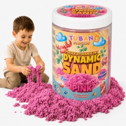 Piasek dynamiczny Tuban różowy 1 kg