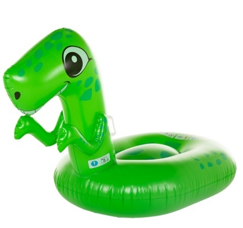 Ponton dinozaur zielony