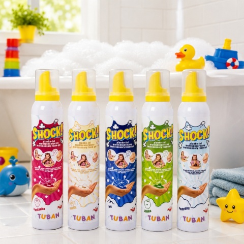 Pianko-żel multisensoryczny Tuban Shock! Truskawka 200 ml