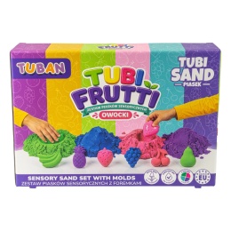 ZESTAW PIASEK SENSORYCZNY - TUBI FRUTTI