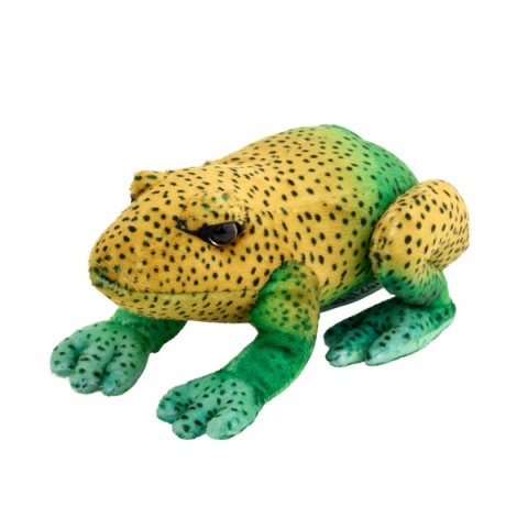 Żaba zielono-żółto 13 cm 14191