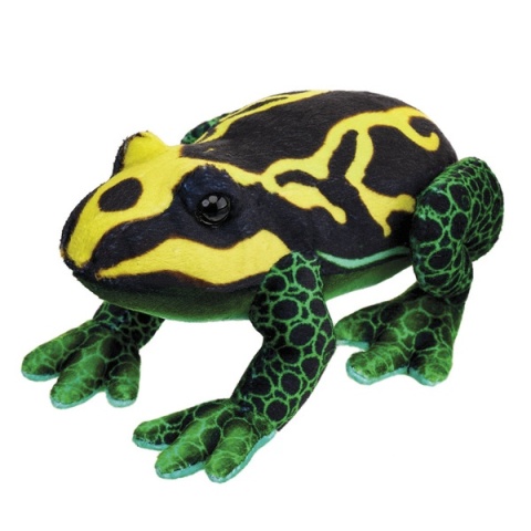 Żaba żółto-czarna 13 cm 14119