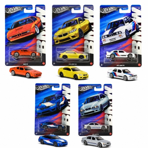 HOT WHEELS BMW SILVER SERIES – ZESTAW 5 AUT 1:64