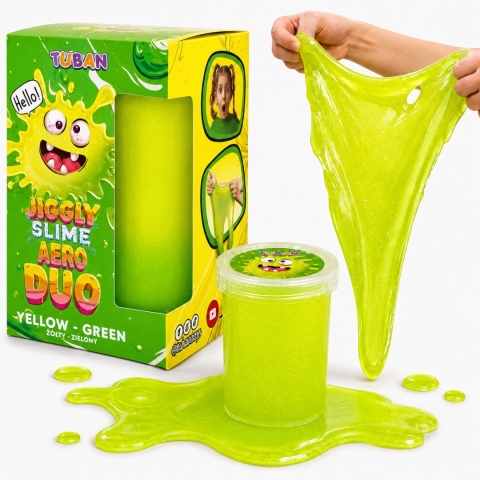 Jiggly Slime Tuban Neo Duo żółto-zielony 430 g