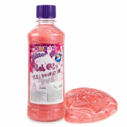 Klej PVA Tuban brokatowy różowy 500 ml