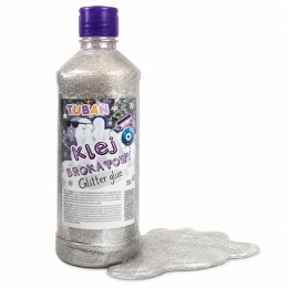 Klej PVA Tuban brokatowy srebrny 500 ml