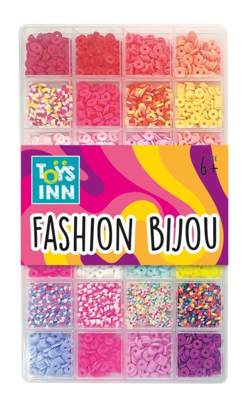 Koraliki Clay Beads mix pomarańczowo różowe