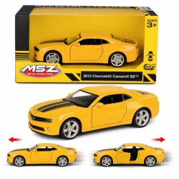 Model metalowy 2013 Chevrolet Camaro SS MSZ żółty pull-back