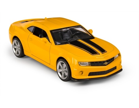 Model metalowy 2013 Chevrolet Camaro SS MSZ żółty pull-back