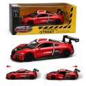 Model metalowy Audi R8 LMS MSZ czerwony pull-back