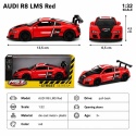 Model metalowy Audi R8 LMS MSZ czerwony pull-back