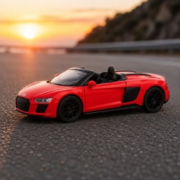 Model metalowy Audi R8 Spyder MSZ czerwony pull-back