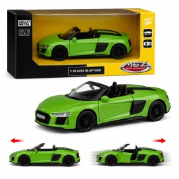 Model metalowy Audi R8 Spyder MSZ zielony pull-back