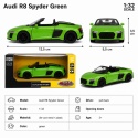 Model metalowy Audi R8 Spyder MSZ zielony pull-back