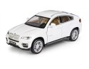 Model metalowy BMW X6 MSZ biały pull-back