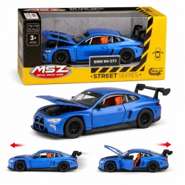 Model metalowy BMW M4 GT3 MSZ niebieski pull-back