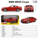 Model metalowy BMW M850i Coupe MSZ czerwony pull-back 1:32