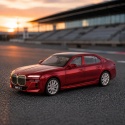Model metalowy BMW i7 MSZ czerwony pull-back