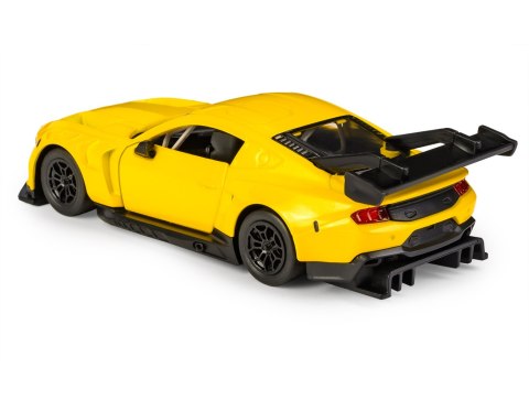 Model metalowy Ford Mustang GT3 MSZ żółty pull-back