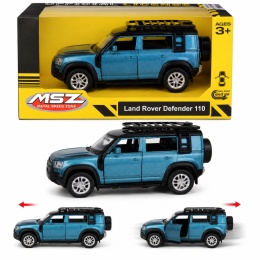 Model metalowy Land Rover Defender 110 MSZ niebieski pull-back