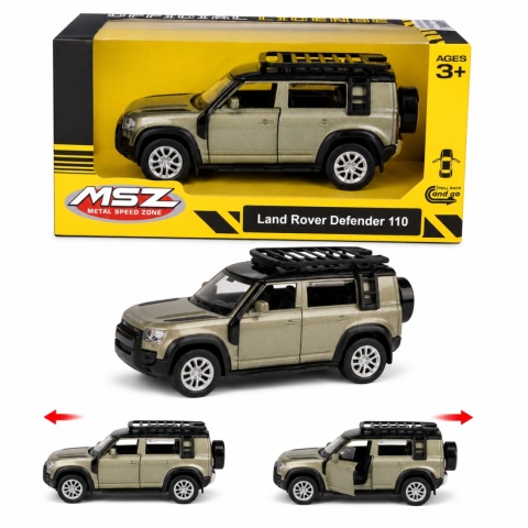 Model metalowy Land Rover Defender 110 MSZ zielony pull-back
