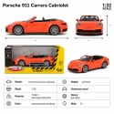 Model metalowy Porsche 911 Carrera Cabriolet MSZ pomarańczowy pull-back