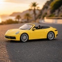 Model metalowy Porsche 911 Carrera Cabriolet MSZ żółty pull-back 1:32