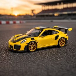 Model metalowy Porsche 911 GT2 RS WP MSZ żółty pull-back