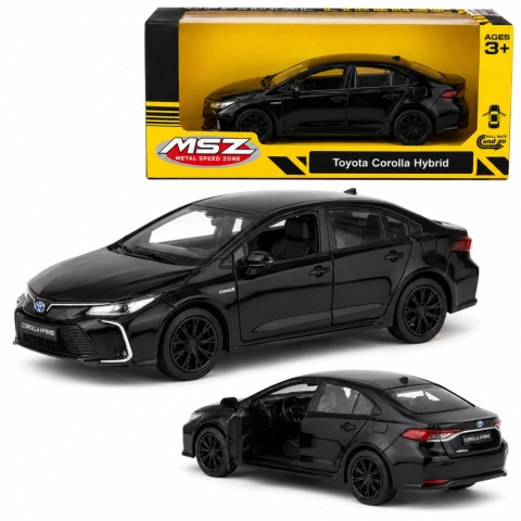 Model metalowy Toyota Corolla Hybrid MSZ czarny pull-back