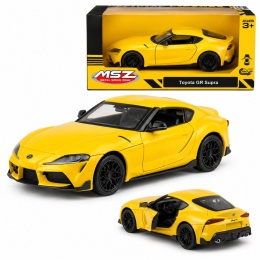 Model metalowy Toyota GR Supra MSZ żółty pull-back