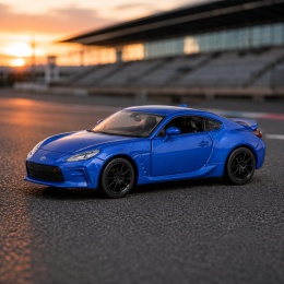 Model metalowy Toyota GR86 MSZ niebieski pull-back