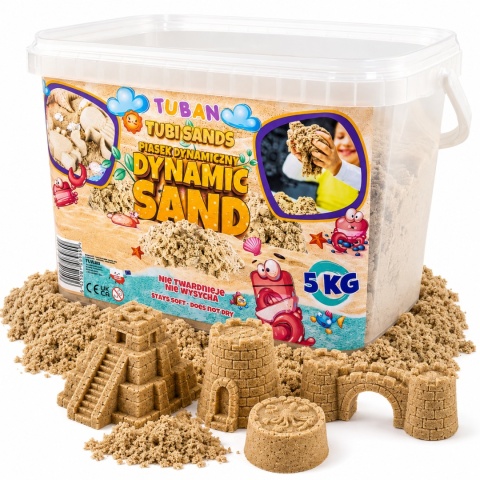 Piasek dynamiczny Tuban naturalny Box 5 kg