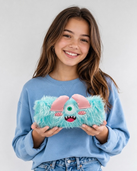 Piórnik Monster turkusowy