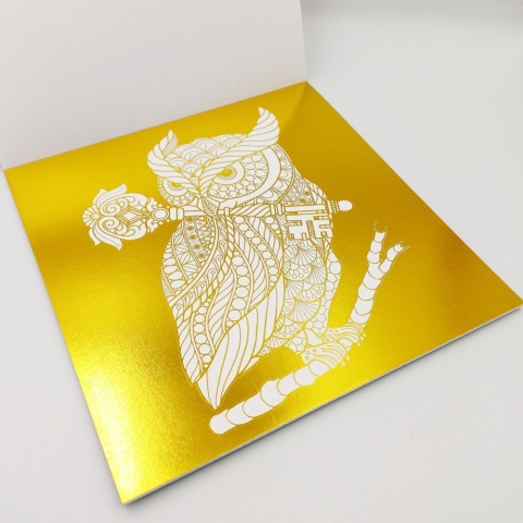 Kolorowanki z folią metaliczną gold/silver